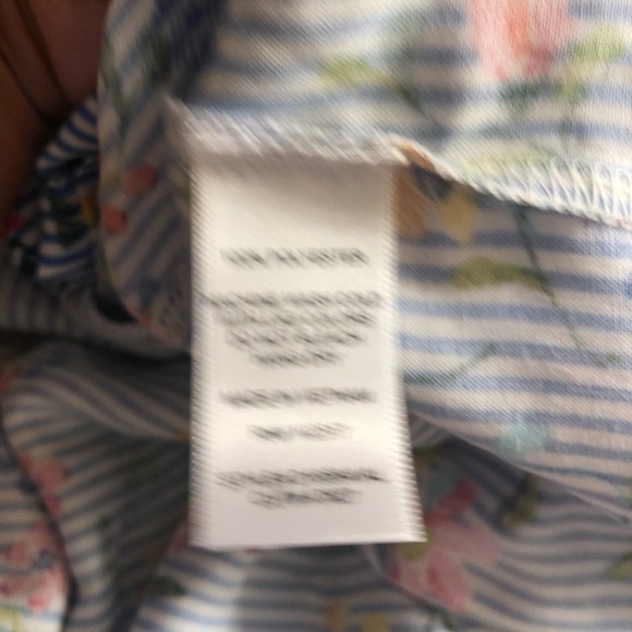 Soprano Off The Shoulder Striped/Floral Dress Sz S - Picture 8 of 10